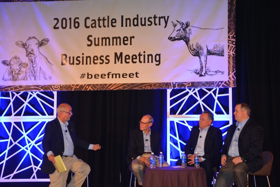 Ron Hays Moderates Beef Trade Panel at Summer Cattle Industry Meeting in Denver
