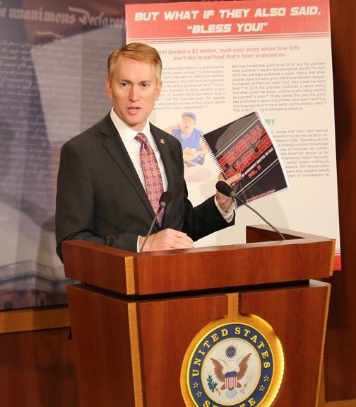 Sen. James Lankford Releases His 2nd Annual Government Waste Report, 