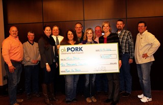 Oklahoma Pork Council Donates $10,000 to Regional Food Bank for Kids Backpack Program