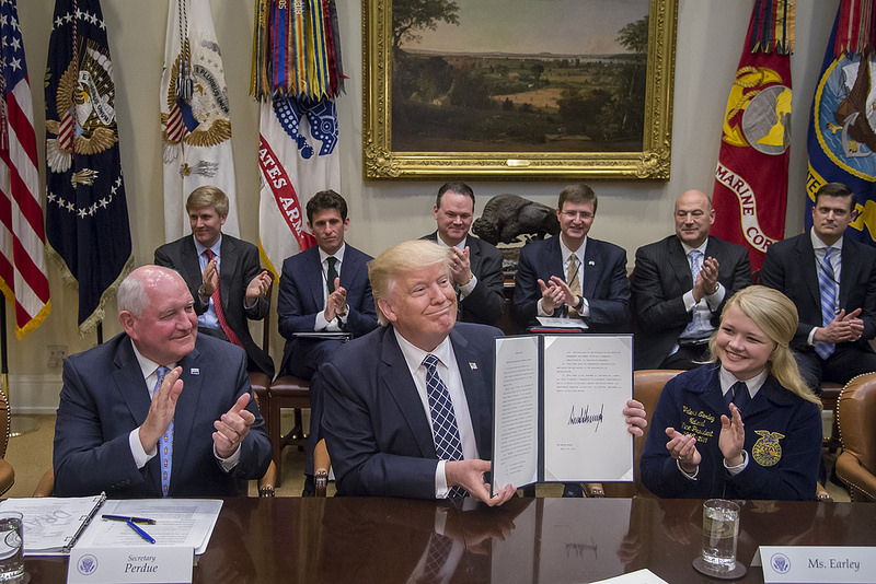 President Trump Signs Executive Order Promoting Agriculture and Hosts New Secretary of Ag Sonny Perdue and Fourteen Farmers at the White House