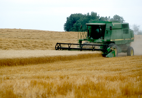 Combines Moving at Full Speed Over Memorial Day Weekend Across South-Central Oklahoma