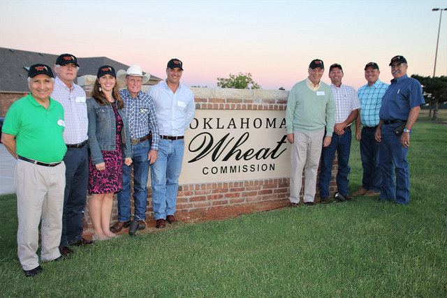 OK Wheat Commission Hosts Chilean Trade Team - Ron Hays Talks to Tour Leader Casey Chumrau