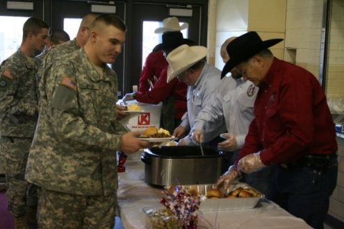 Cattle Community Comes Together to Support Veterans Returning from Combat at OKC Stockyards