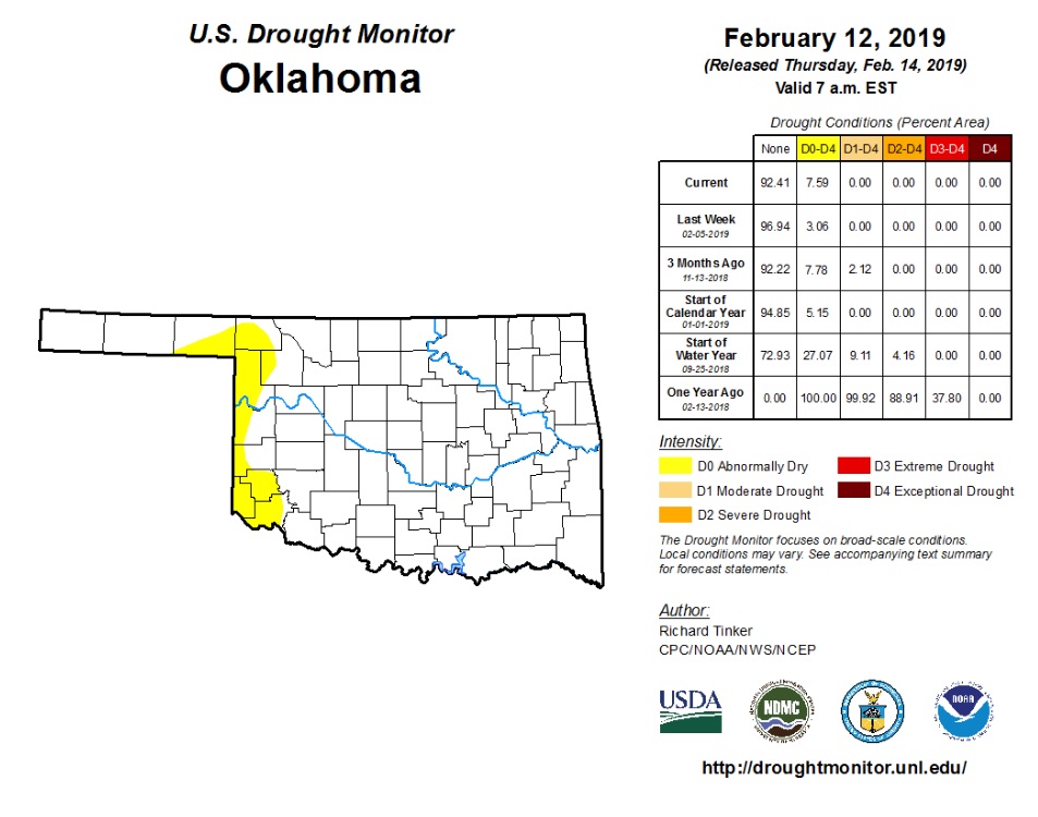 Eight OK Counties Fall to 