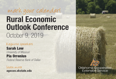 2019 Rural Economic Outlook Conference Set for October 9th