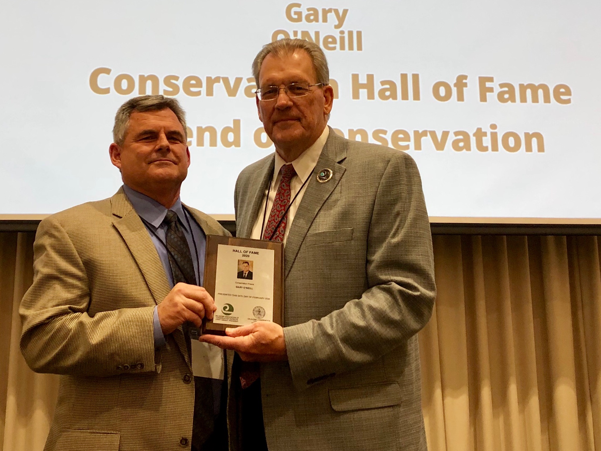 State Conservationist Gary O'Neil Inducted Into Oklahoma Conservation Hall Of Fame
