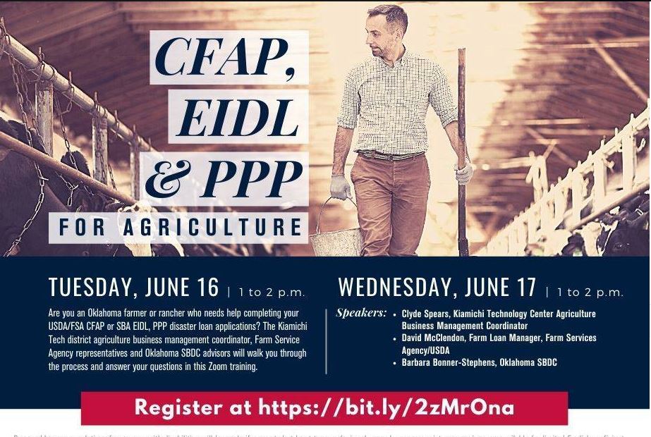Disaster Loan Webinars Scheduled on CFAP, EIDL, and PPP for Agriculture June 16th and 17th