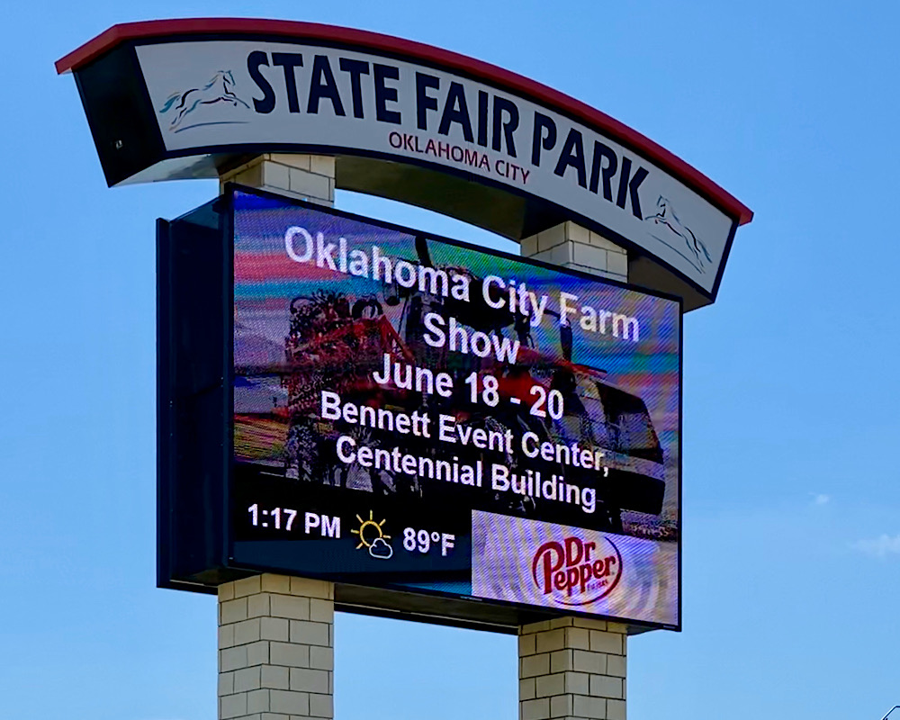 Bennett Event Center Layout Allows For Plenty Of Room To Safely Attend OKC Farm Show This Week Says John Riles, Midwest Farm Shows President..