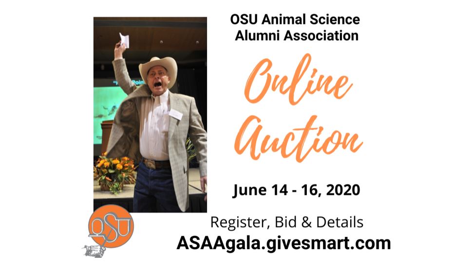 OSU Animal Science Alumni Association Hosts Online Scholarship Auction June 14-16