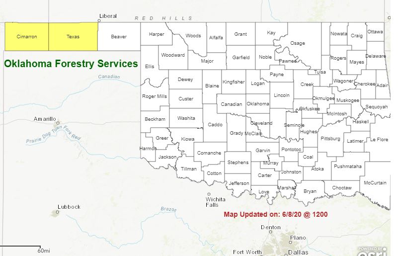 Latest Fire Situation Report Shows Fire Danger Concerns Across Much of Oklahoma 