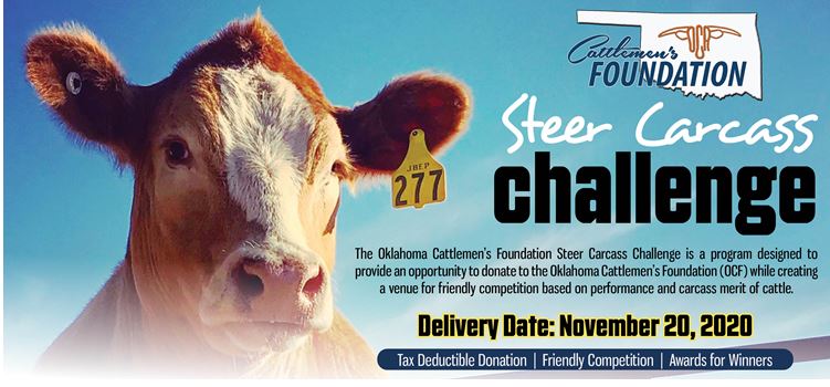 Oklahoma Cattlemen's Foundation Steer Carcass Challenge; Benefits OCF & Local Organizations