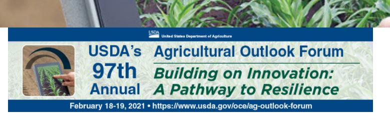 USDA Announces Details of the 2021 Agricultural Outlook Forum Program