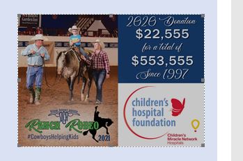 OCA Ranch Rodeo Gives $22,555 to the Children's Hospital Foundation 