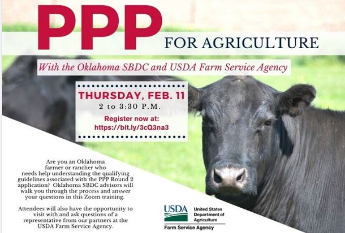 PPP for Agriculture Training with OKSBDC & FSA USDA 