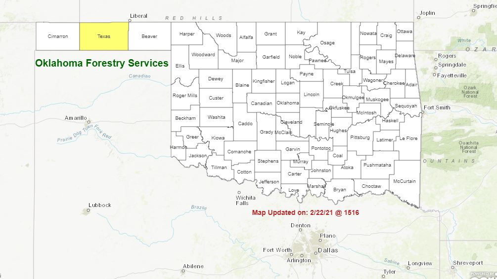 Latest Fire Situation Report for March 2, Still Shows Burn Ban in Texas County 