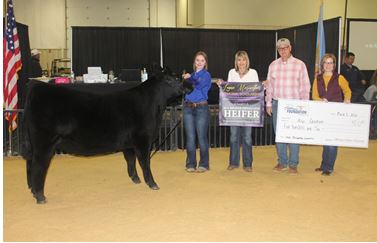 Allyn Goodson, Shattuck Exhibited the Bronze Medallion Heifer at the Woodward District Livestock Show and Received the $500 Scholarship in Memory of Layne Meriwether