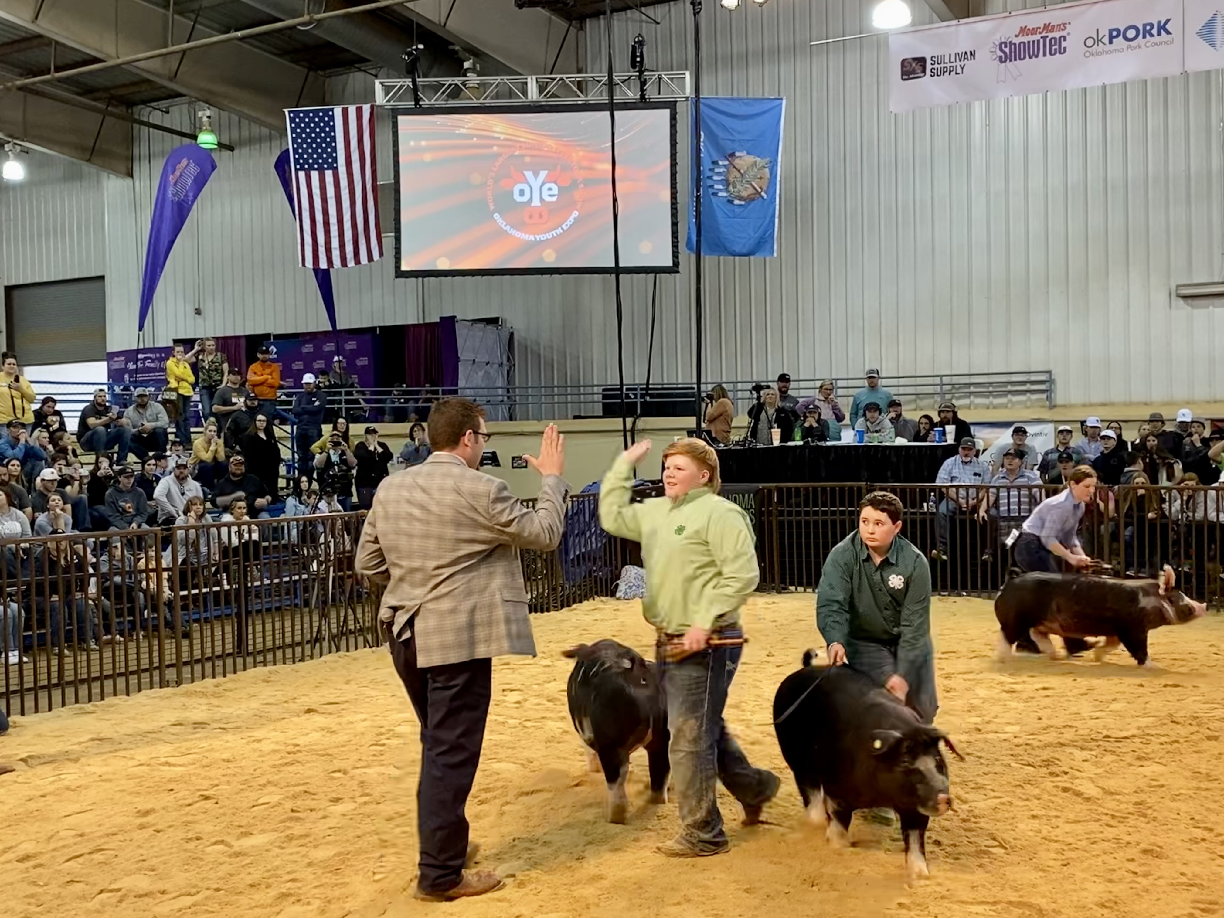 4-Her Gadson Jervis of Blanchard Takes Supreme Purebred Gilt Title with His Champion Spot