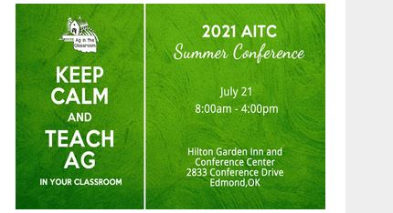 Register for Oklahoma Ag  in the Classroom State Summer Conference
