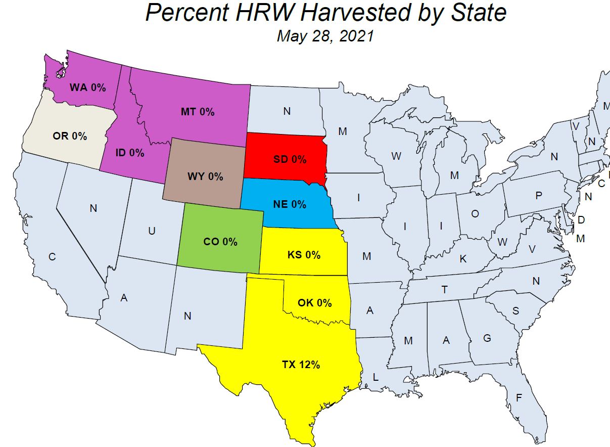PGI HRW Harvest Report For May 28, Shows Harvest on Hold Due to Excessive Rain 