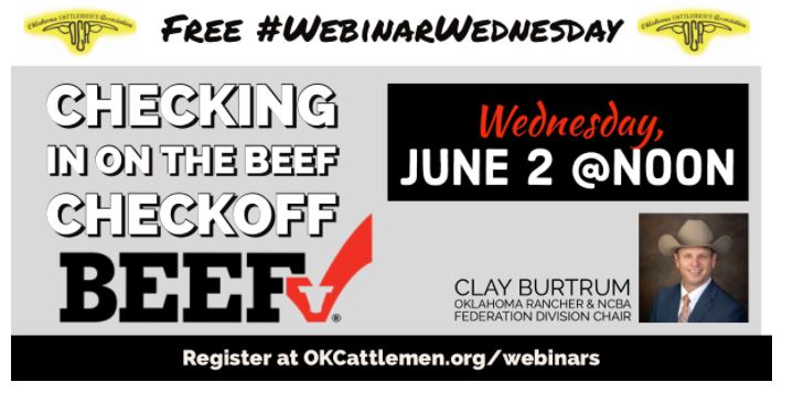 Free Beef Webinar, Today at Noon with Clay Burtrum, 