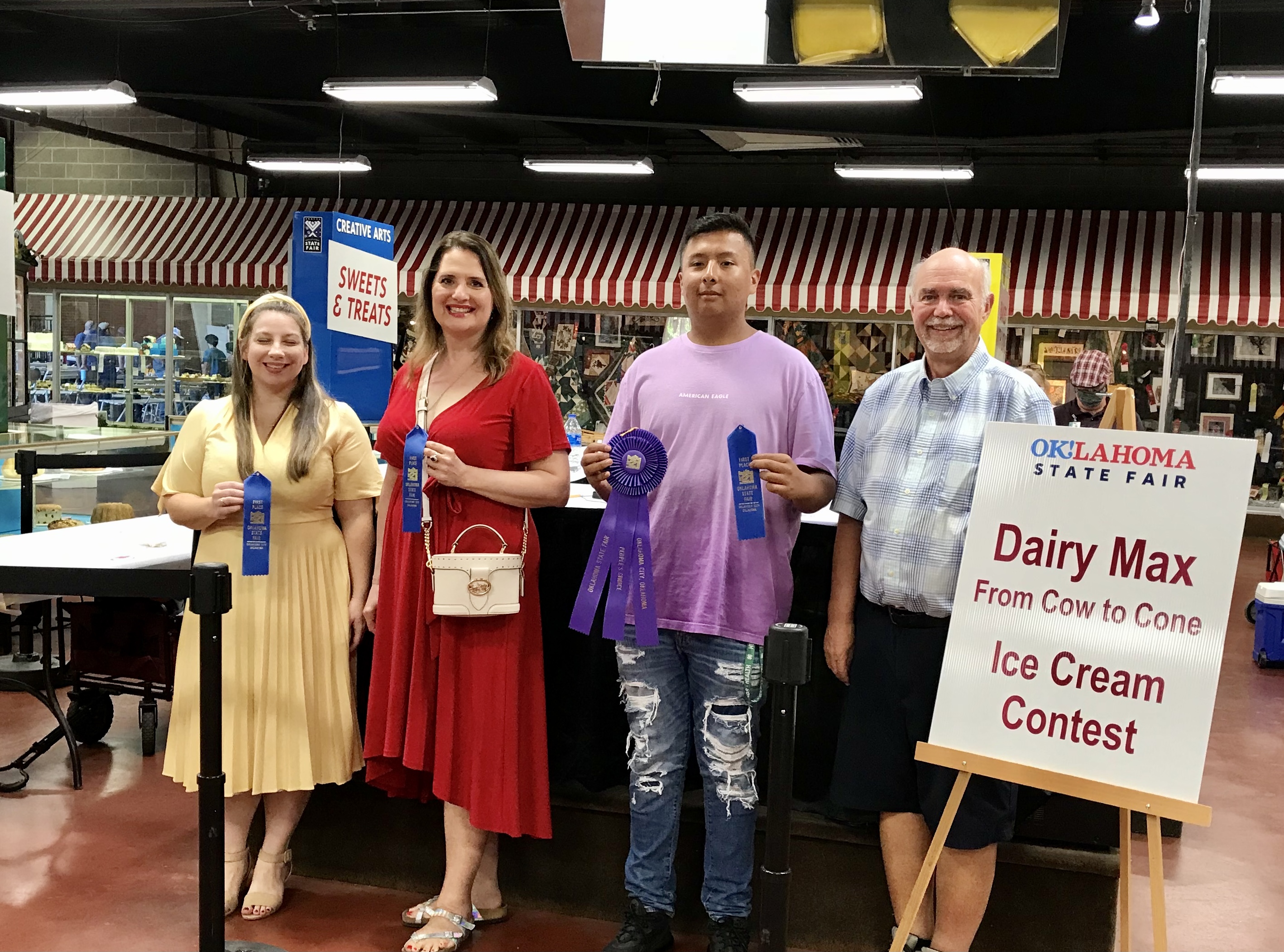 Easy Four Ingredient Ice Cream Recipe Wins People Choice Award at 2021 State Fair of Oklahoma DairyMAX Ice Cream Contest
