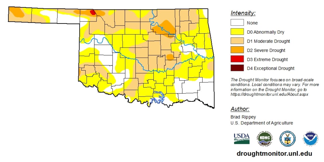 Oklahoma Drought Conditions Jump According to Latest Drought Monitor Report