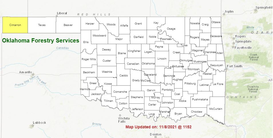 Latest Fire Situation Report Shows No Burn Bans Currently, but High Fire Danger Warnings  Across the State 