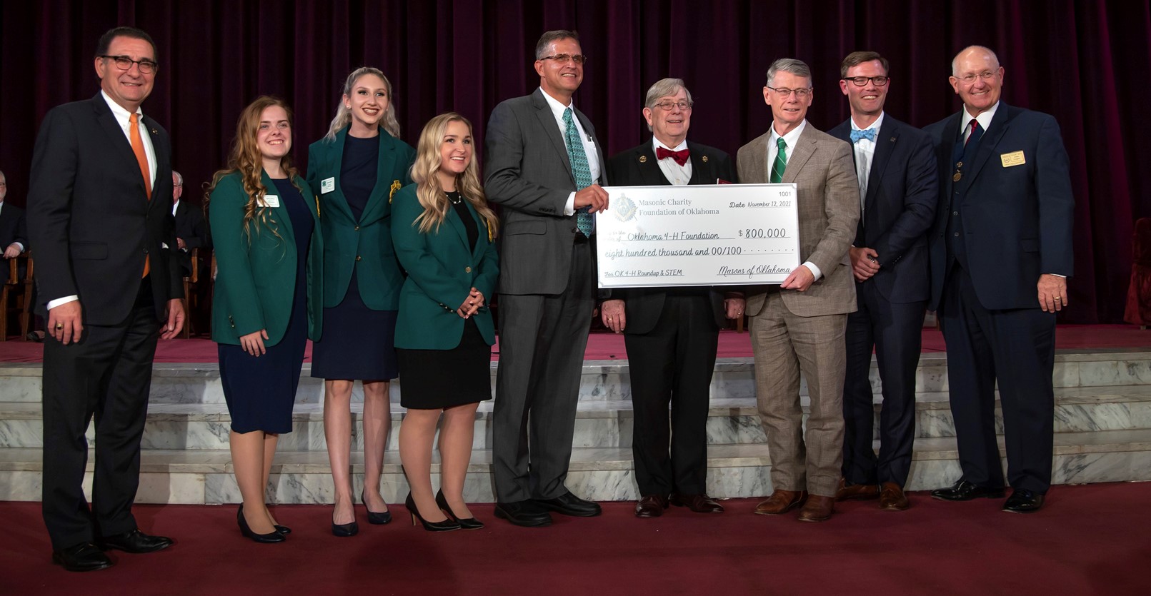 Masonic Charity Foundation of Oklahoma Gifts $800,000 to Oklahoma 4-H Foundation 