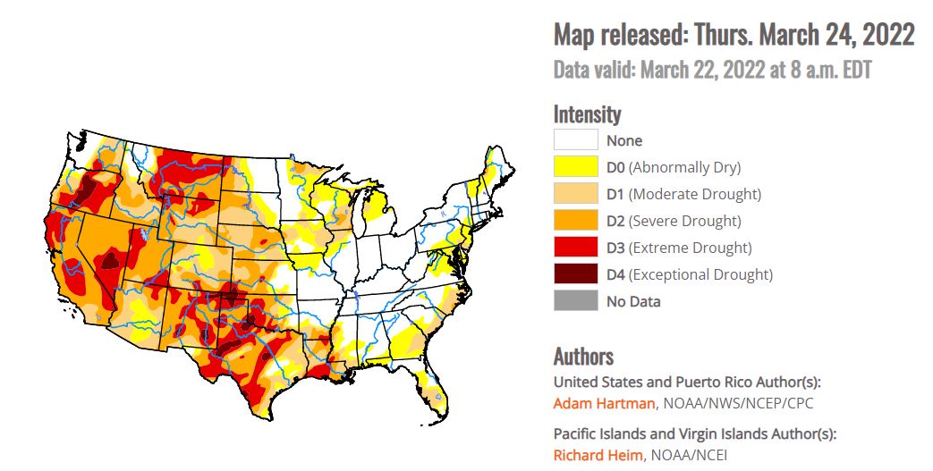 State-Wide  Rains have Helped Lesson Drought Conditions Across the State 