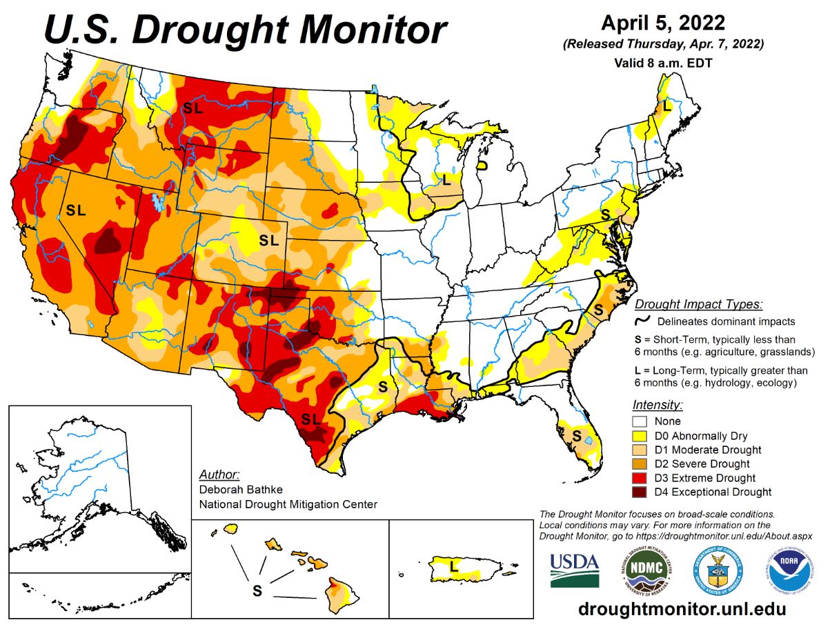 Drought Conditions Hold Steady as High Winds and Fire Danger Continue 