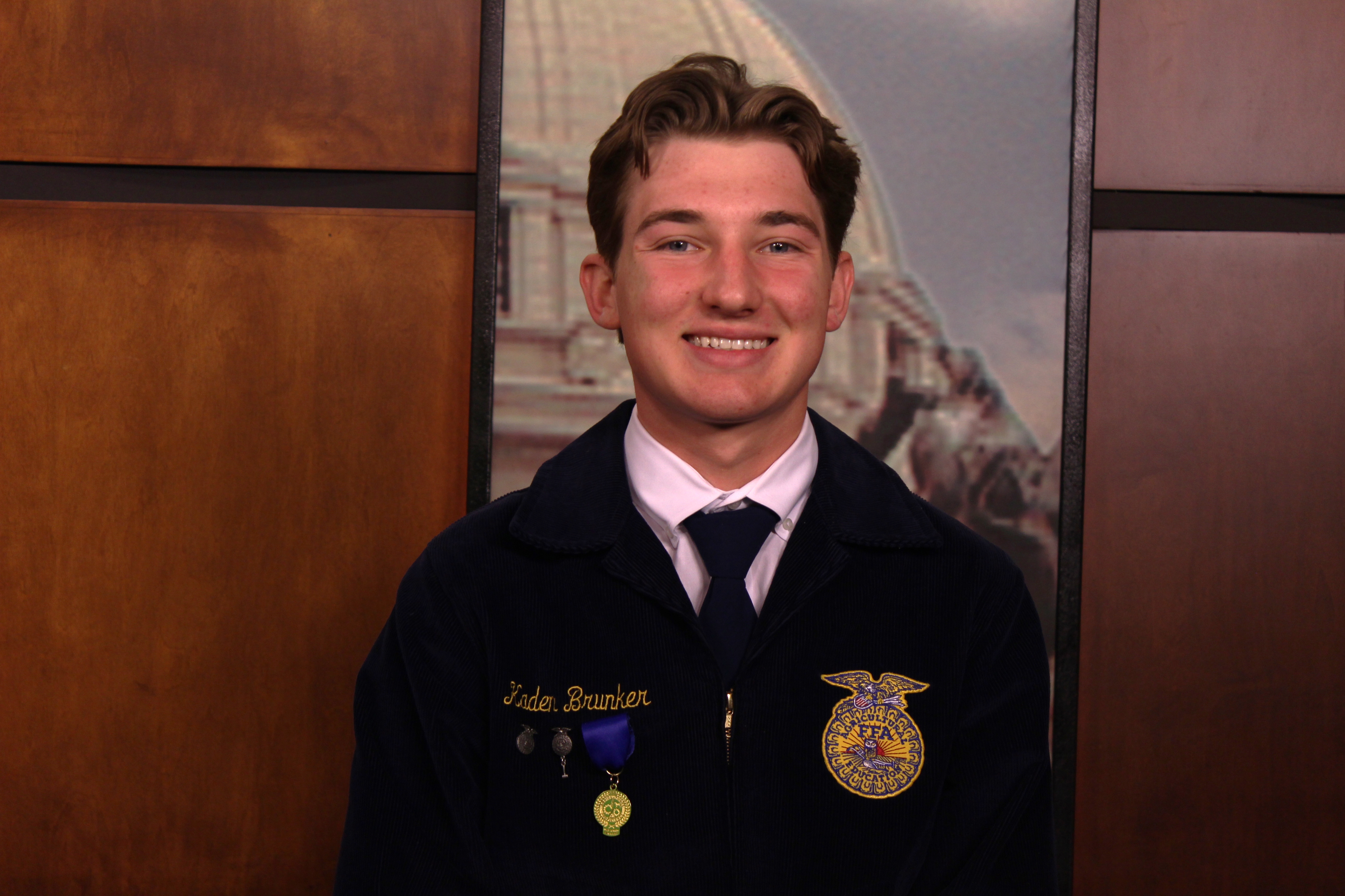 Introducing Kaden Brunker of the Perkins-Tryon FFA Chapter, Your 2022 Central Area Star in Agricultural Production