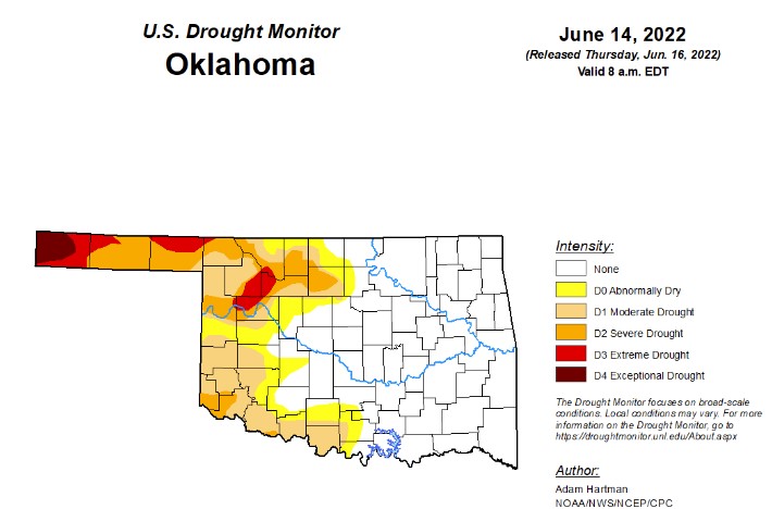 End to Exceptional Drought in Oklahoma is Near, Down to 1.4 Percent