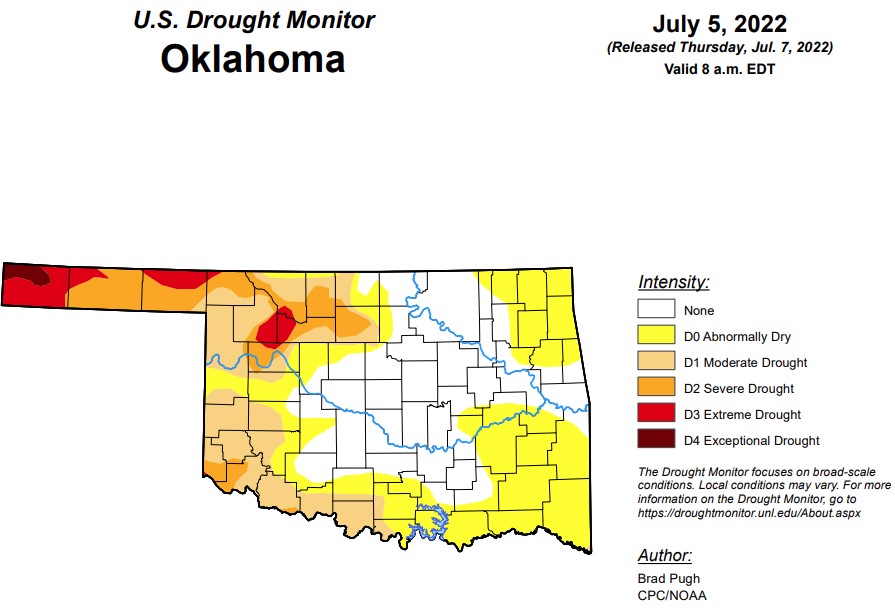 Abnormally Dry Conditions in Oklahoma Jump 18 Percentage Points Since Last Week