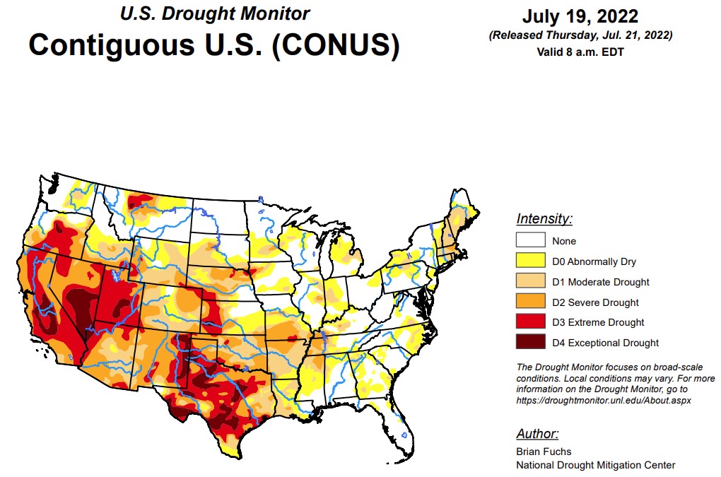 Moderate and Severe Drought in Oklahoma Both Jump Over 30 Percentage Points Since Last Week 