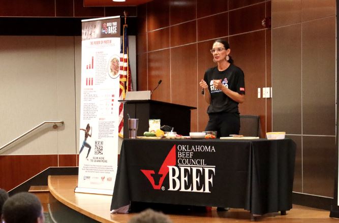 Oklahoma State University Athletes Learn About Beef in a Healthy Diet