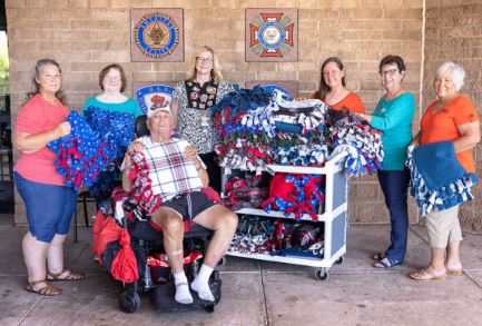 OKFB WLC donates blankets to Norman Veterans Home