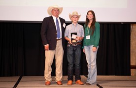 Kade Henrichs, Okarche, Named All - Around Junior Cattleman of the Year