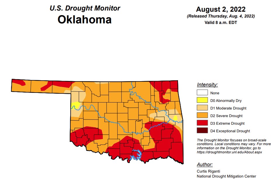 Oklahoma Drought Conditions Improve Only Slightly Since Last Week 