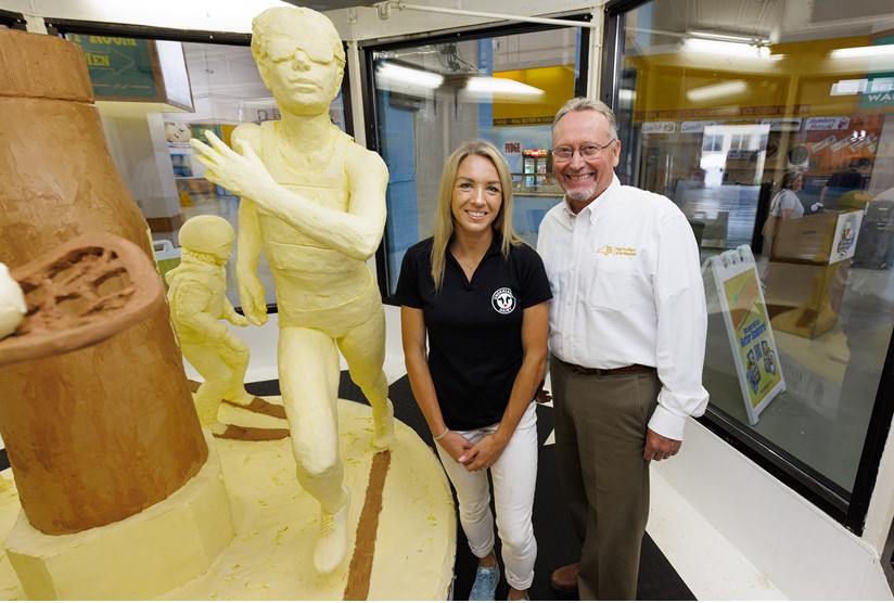 54th Annual American Dairy Association North East Butter Sculpture Unveiled: Refuel Her Greatness - Celebrating the 50th Anniversary of Title IX 