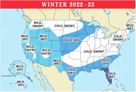 A Tale of Two Winters: 2023 Old Farmer's Almanac Forecast Divides Country 