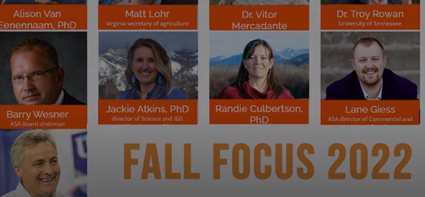 ASA Fall Focus 2022 Speaker Highlight Alison Van Eenennaam, PhD